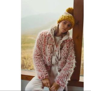 ⭐️ 🌟 🌟 ANTHROPOLOGIE NWT  Brenna Faux Fur Coat Pink   S.